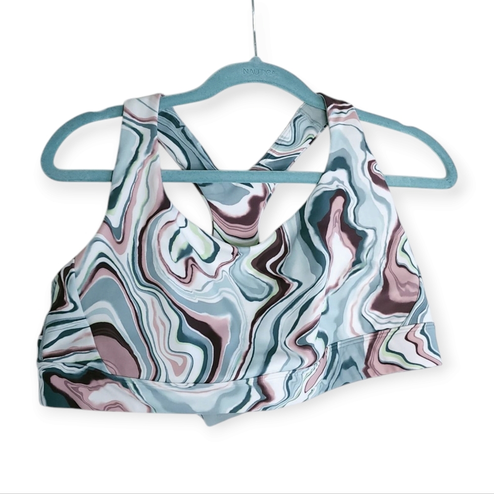 Athleta Ultimate Printed Sports Bra Size 1X D-DD - Picture 3 of 7